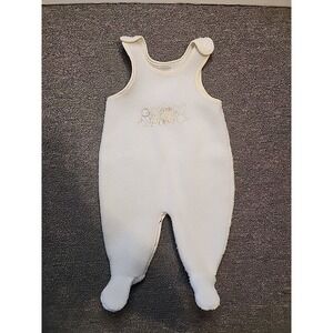 Vintage Carter White And Yellow Fleece With Snap On Closure